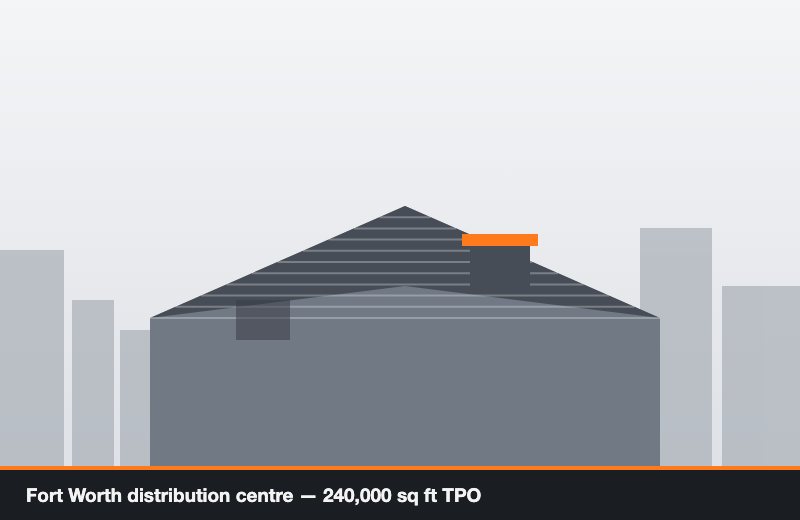 Fort Worth distribution centre — 240,000 sq ft TPO