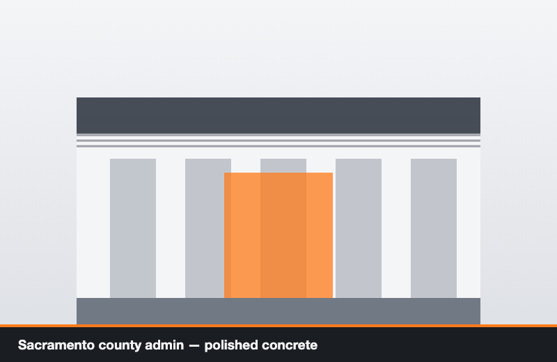 Sacramento county admin — polished concrete