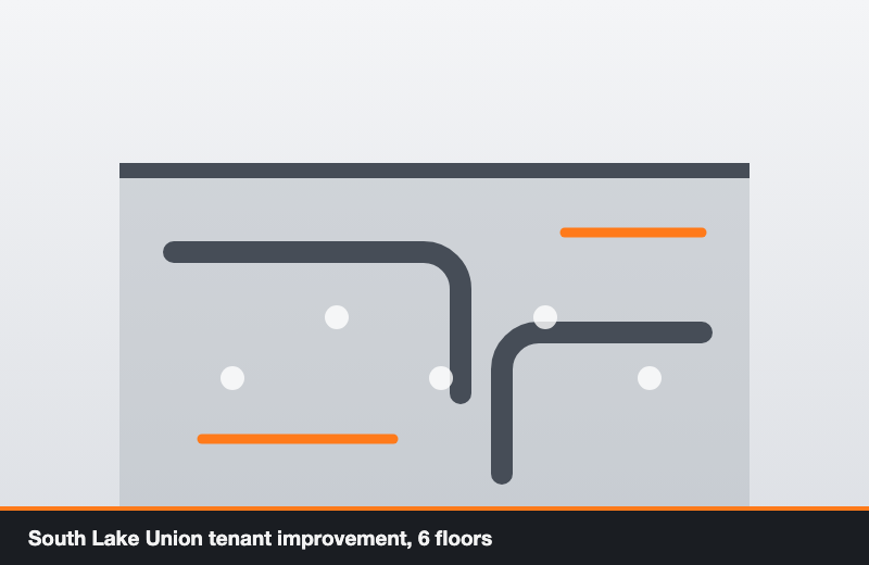 South Lake Union tenant improvement, 6 floors