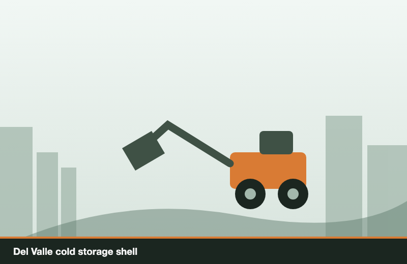 Del Valle cold storage shell