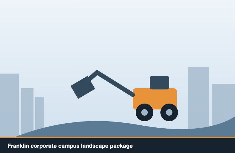Franklin corporate campus landscape package